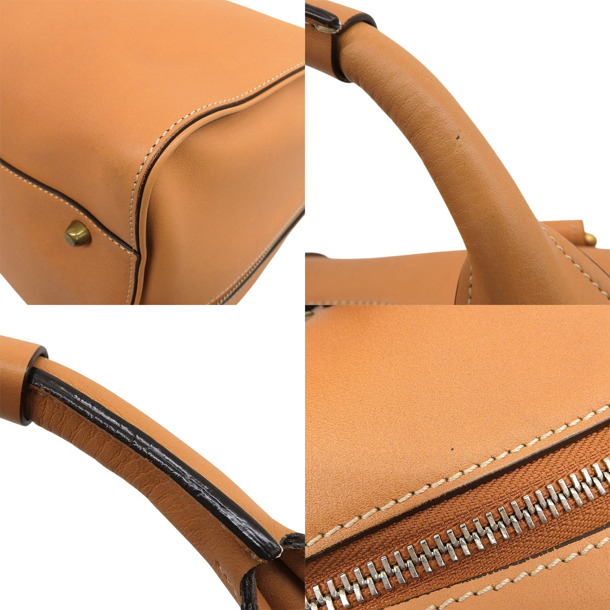 Chloe Aurora Mini Boston Bag Calf Caramel 3S0262-275｜Vintage Luxury Brand Specialty Store｜Shibuya, Tokyo｜alamode