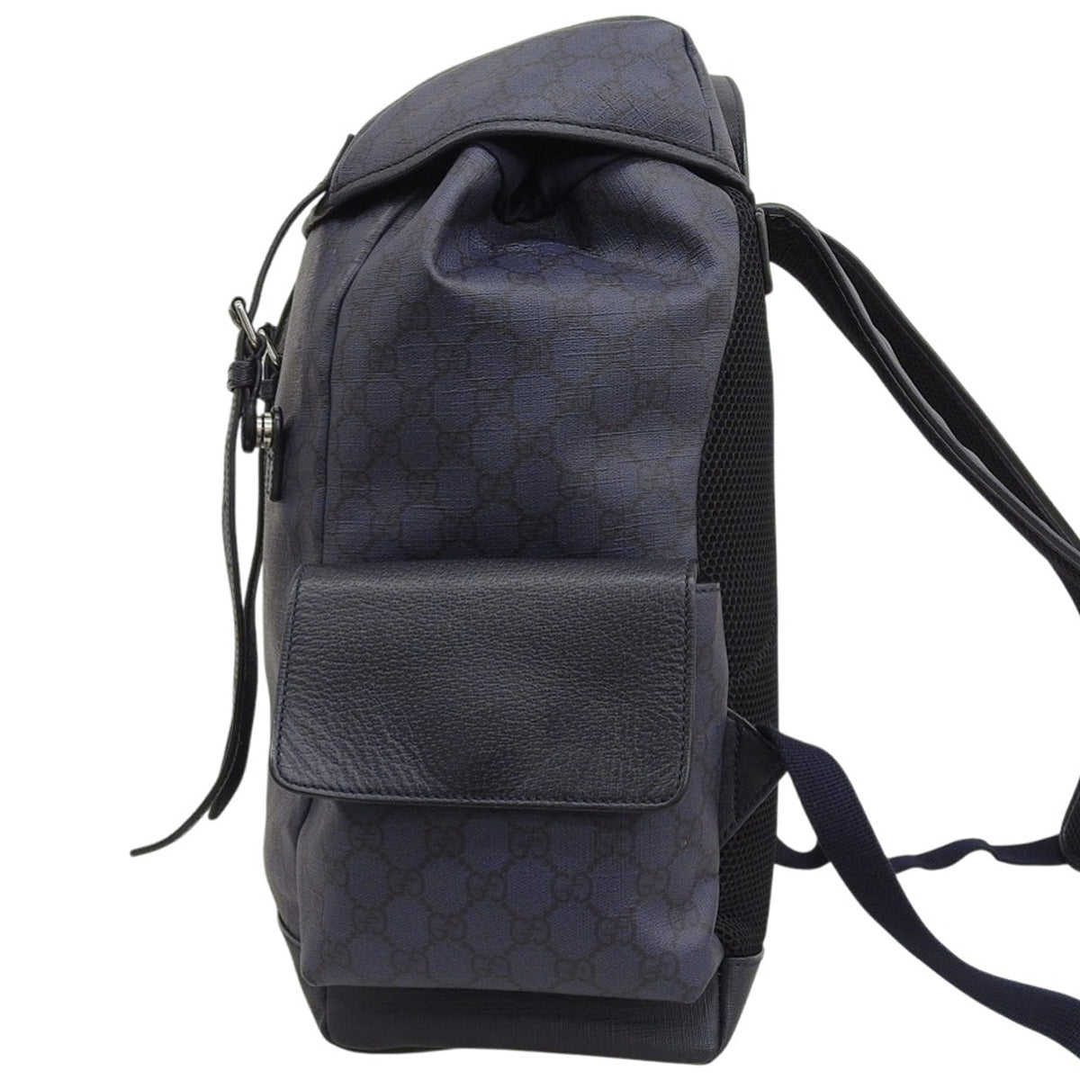 Ophidia GG 中号双肩包，GG Supreme 帆布材质，海军蓝，598140，FABHU 8442