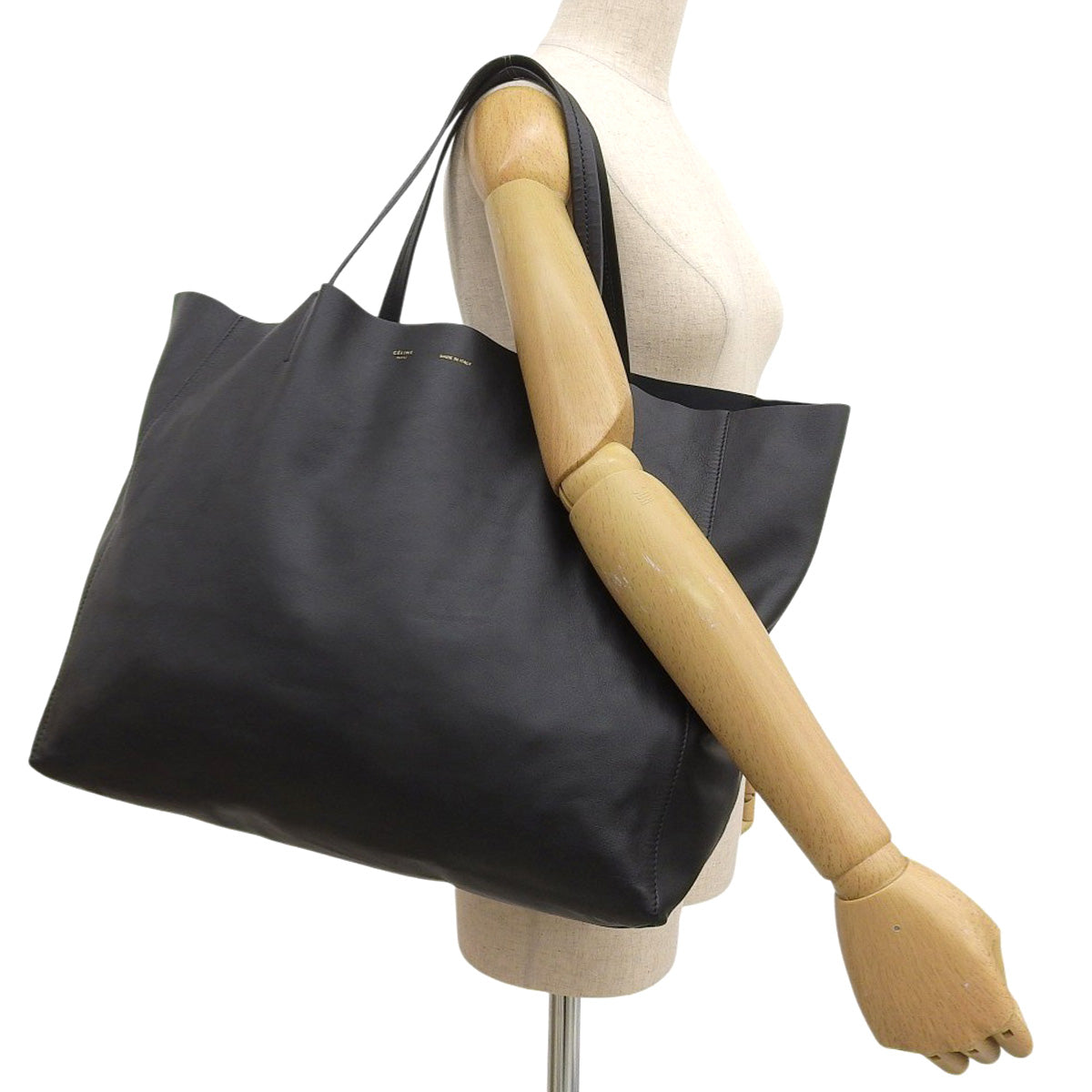 ホリゾンタル カバ ラージ レザー ブラック 166113