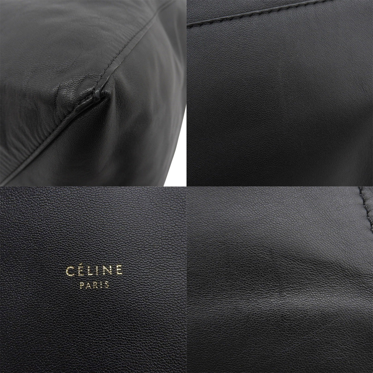 ホリゾンタル カバ ラージ レザー ブラック 166113