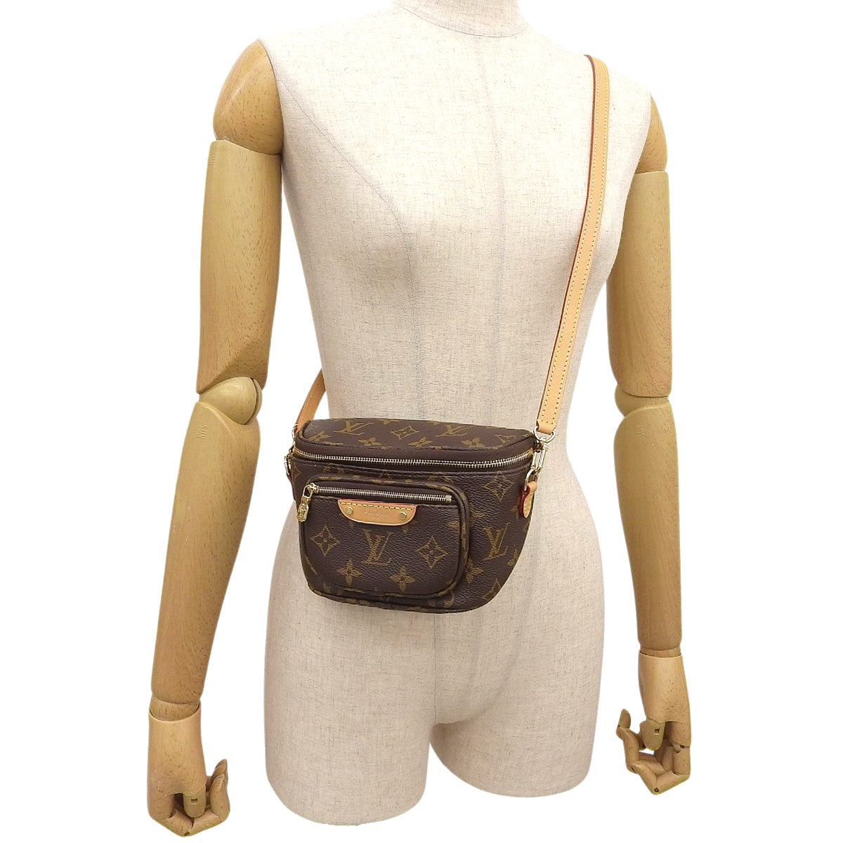 モノグラム ミニ バムバッグ ブラウン M82335