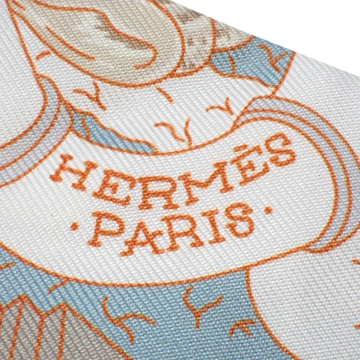 Splash Park スプラッシュパーク ツイリー シルク ブラン オレンジ ヴェールドグリ