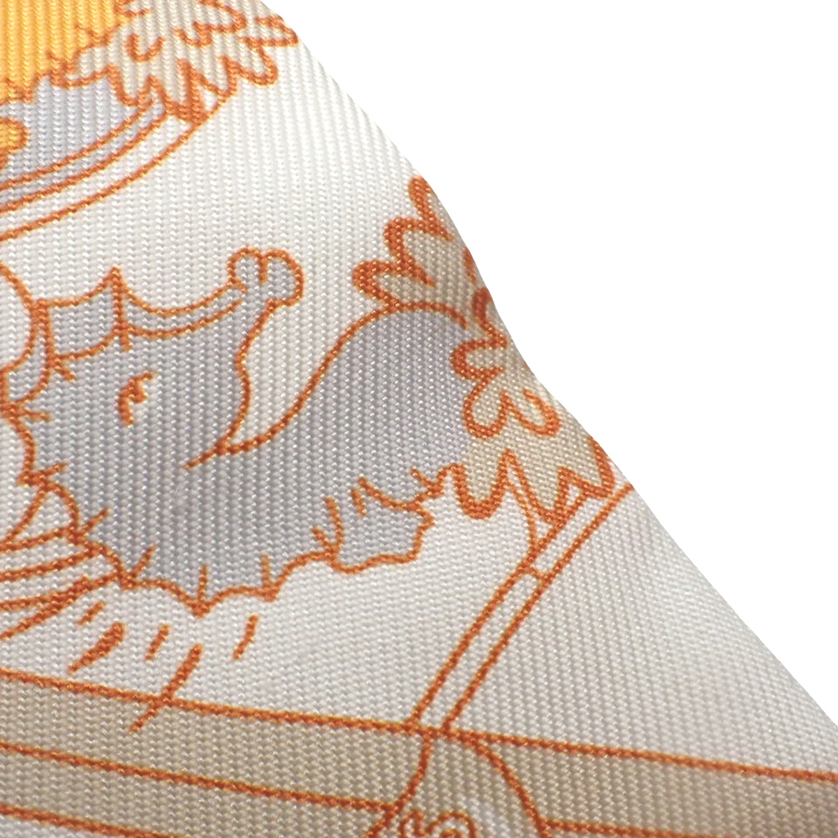 Splash Park スプラッシュパーク ツイリー シルク ブラン オレンジ ヴェールドグリ