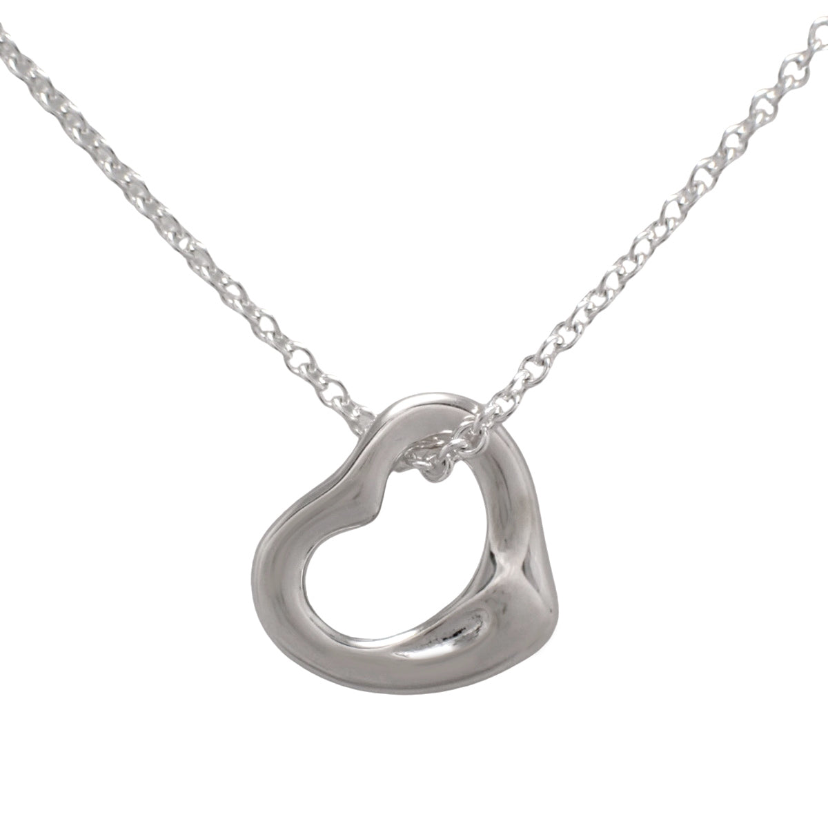 オープン ハート ペンダント シルバー SV925