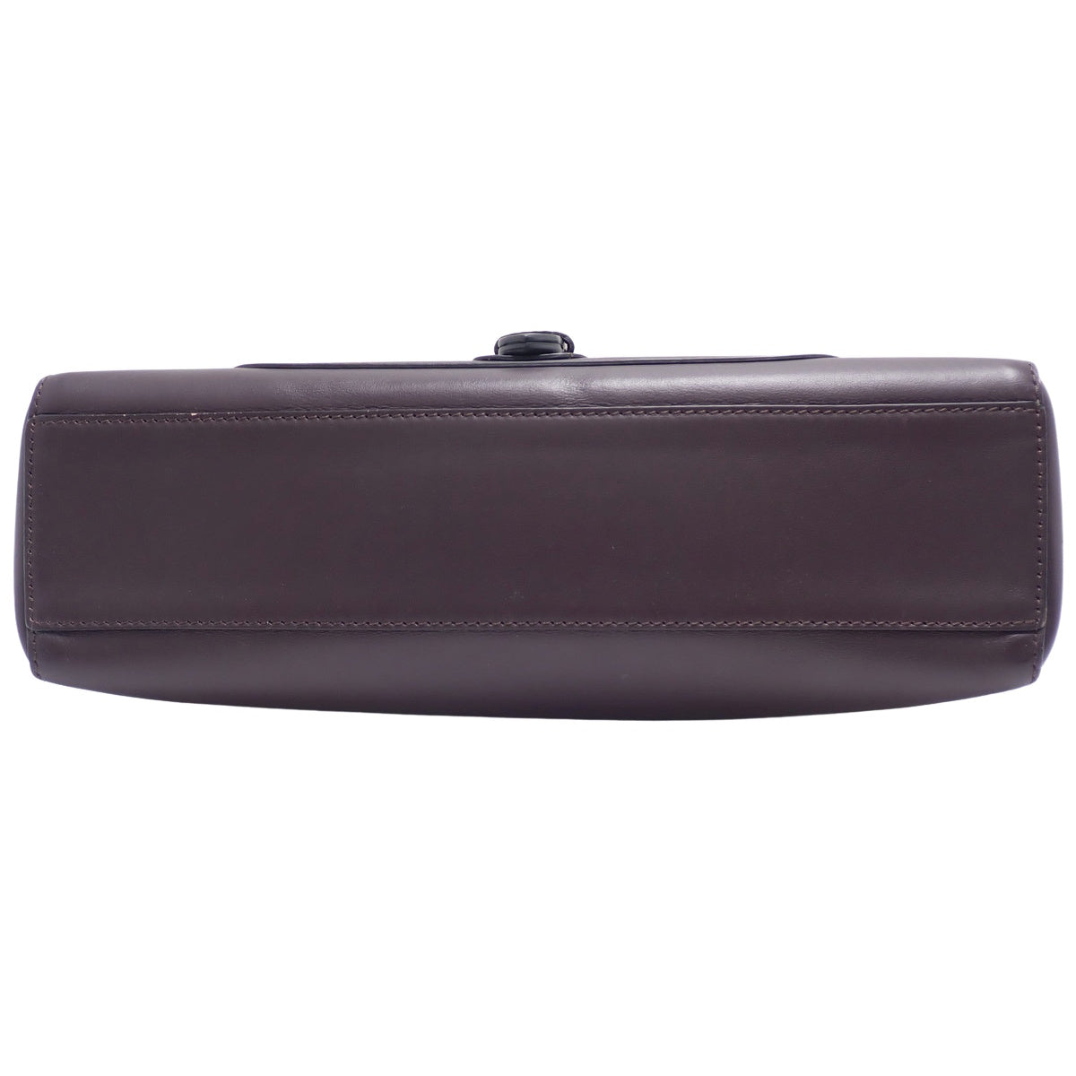 Shoulder bag, leather, dark purple, for shoulder or cross-body wear