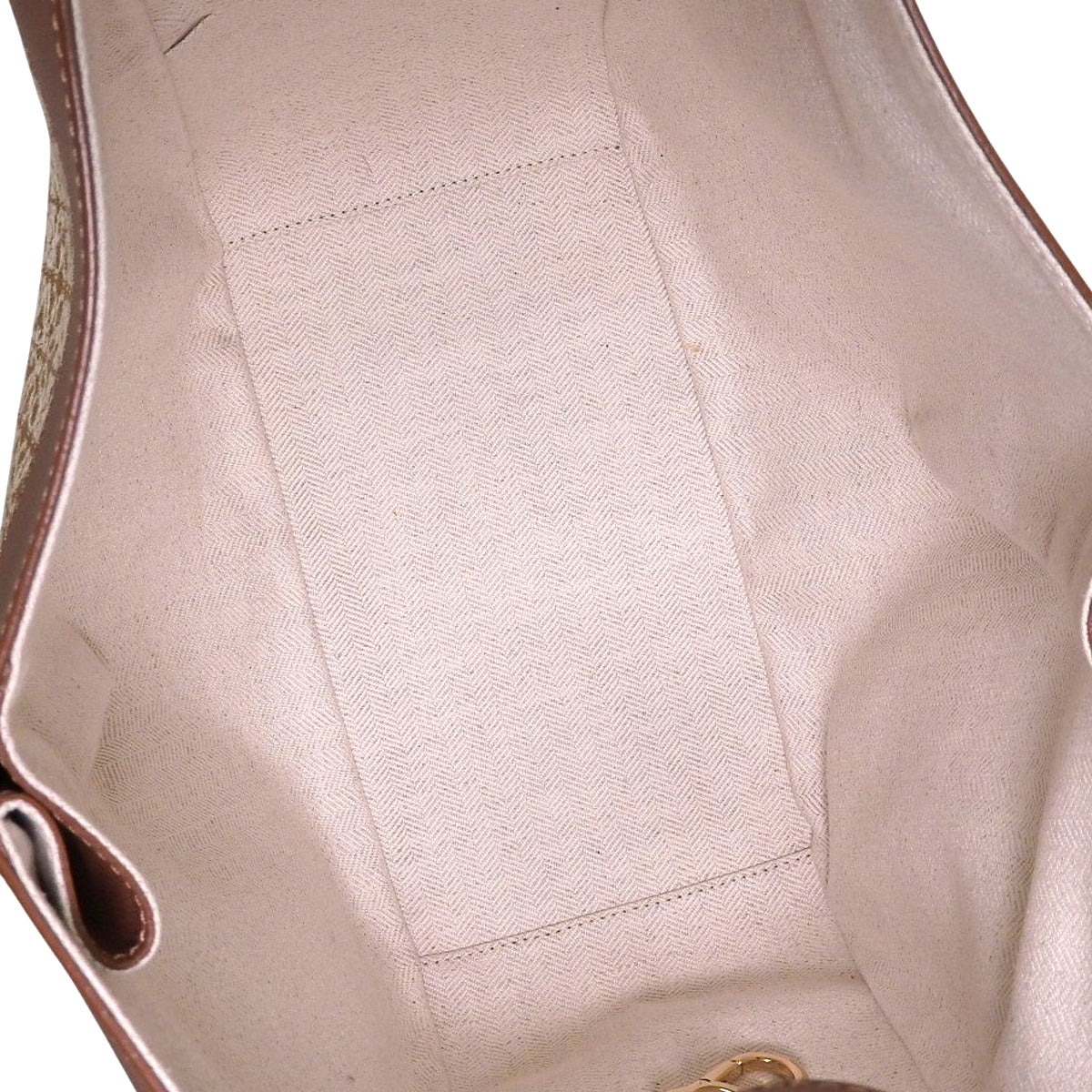 Small Hammock Bag in Tan Calfskin Jacquard with Anagram Design, A538S35X43, 2713