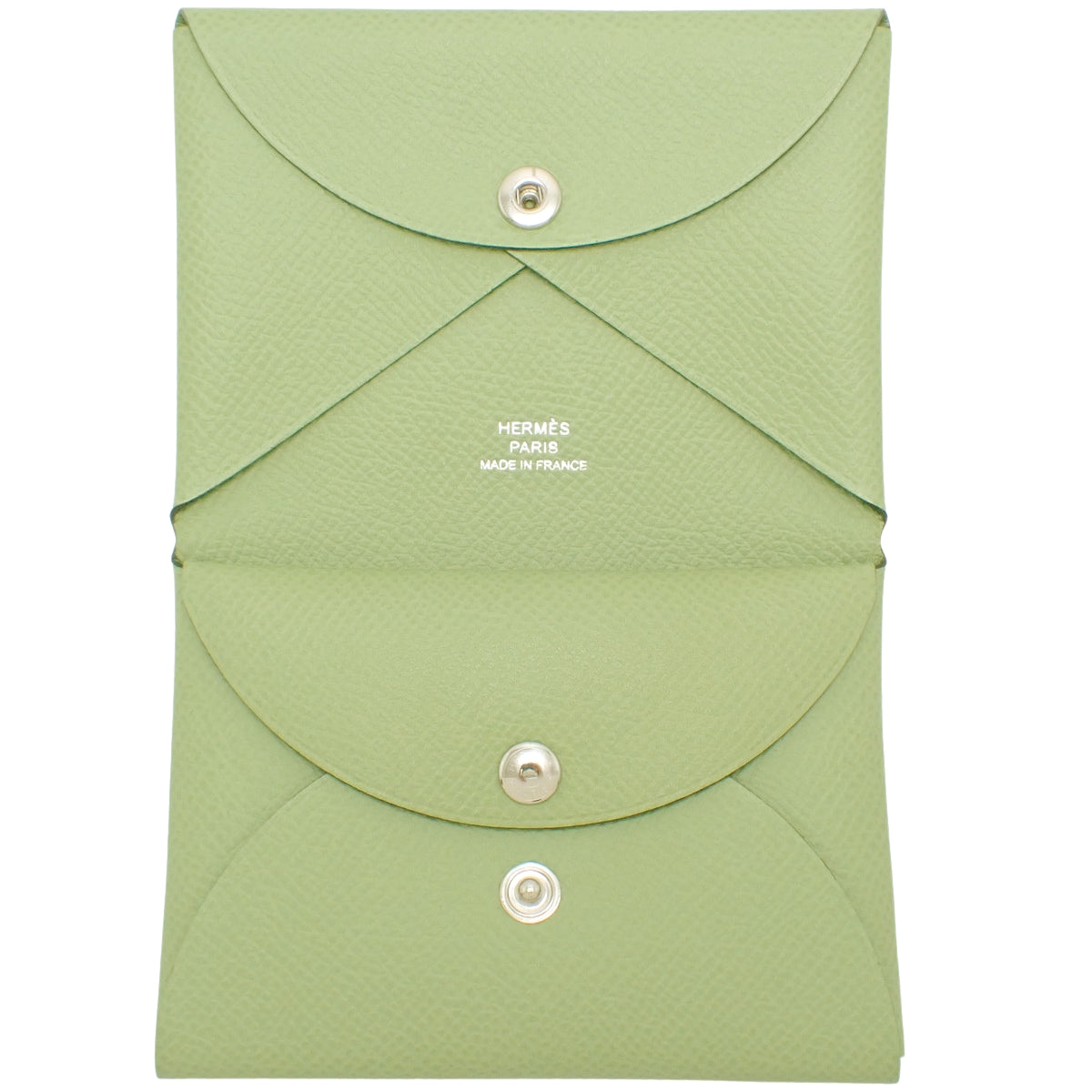 Calvi Duo Epsom Vert Cricket with Silver Hardware and B Stamp
