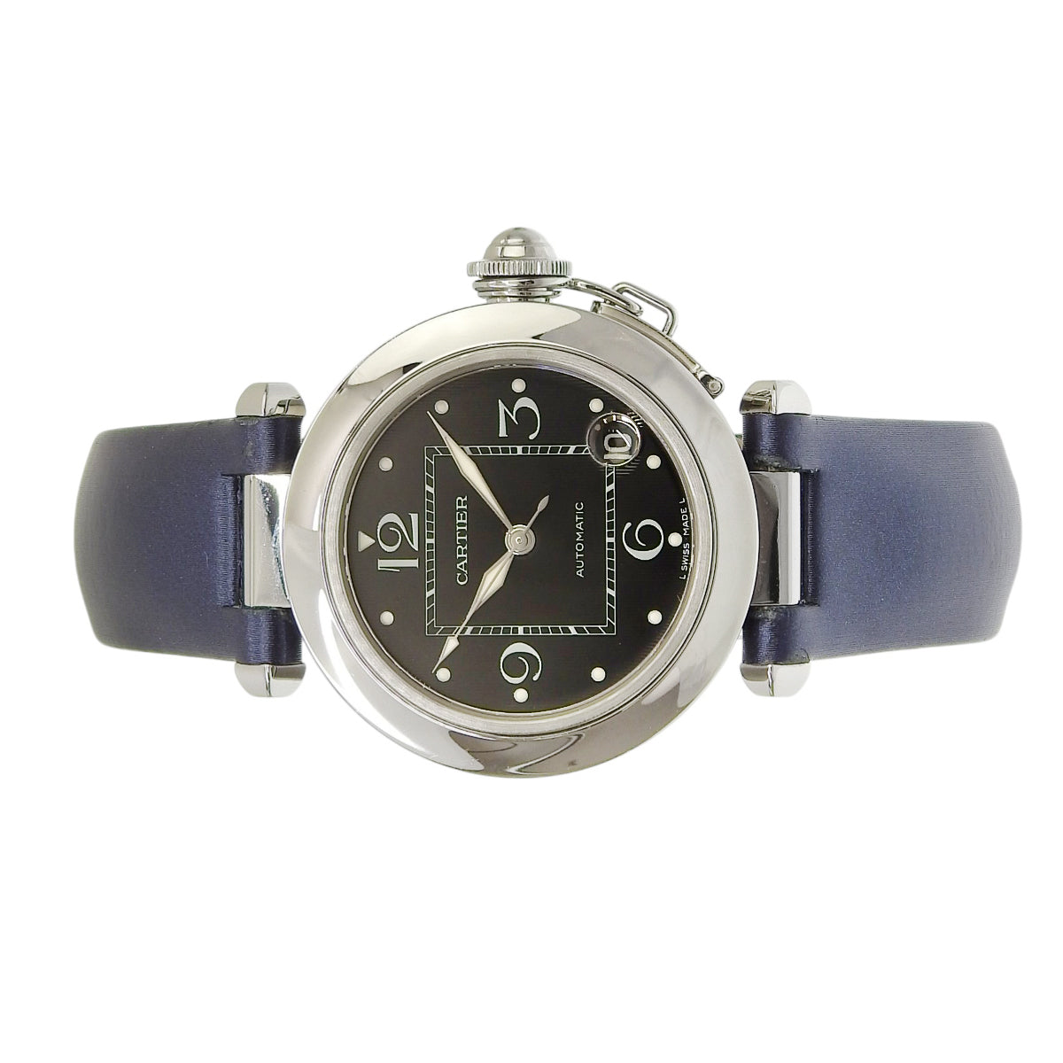 パシャC 2002年冬季限定 W3106099 SS/サテン ブラック 自動巻き メンズ