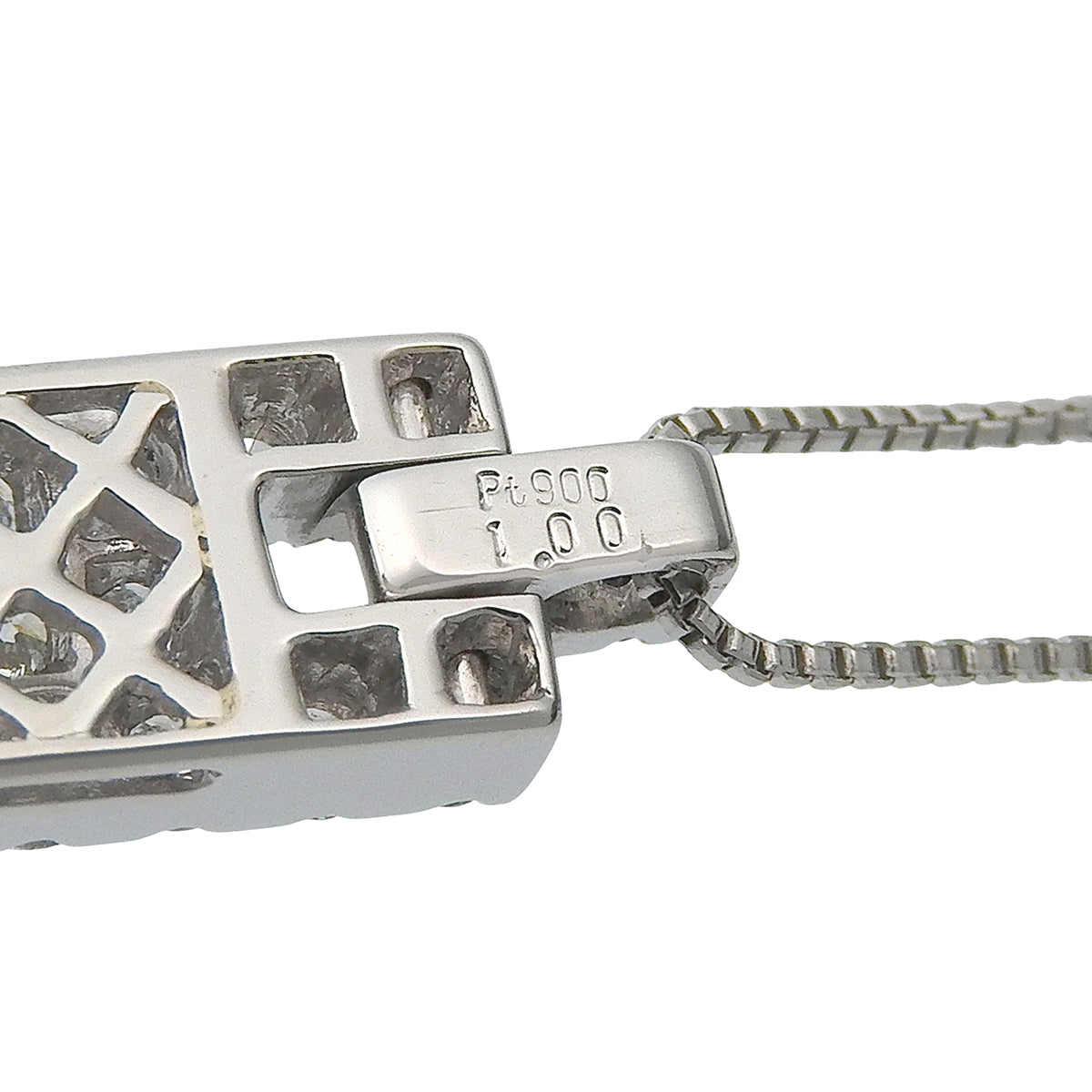 Diamond Pendant D1.00 Platinum Pt900 Platinum Pt850 7.3g
