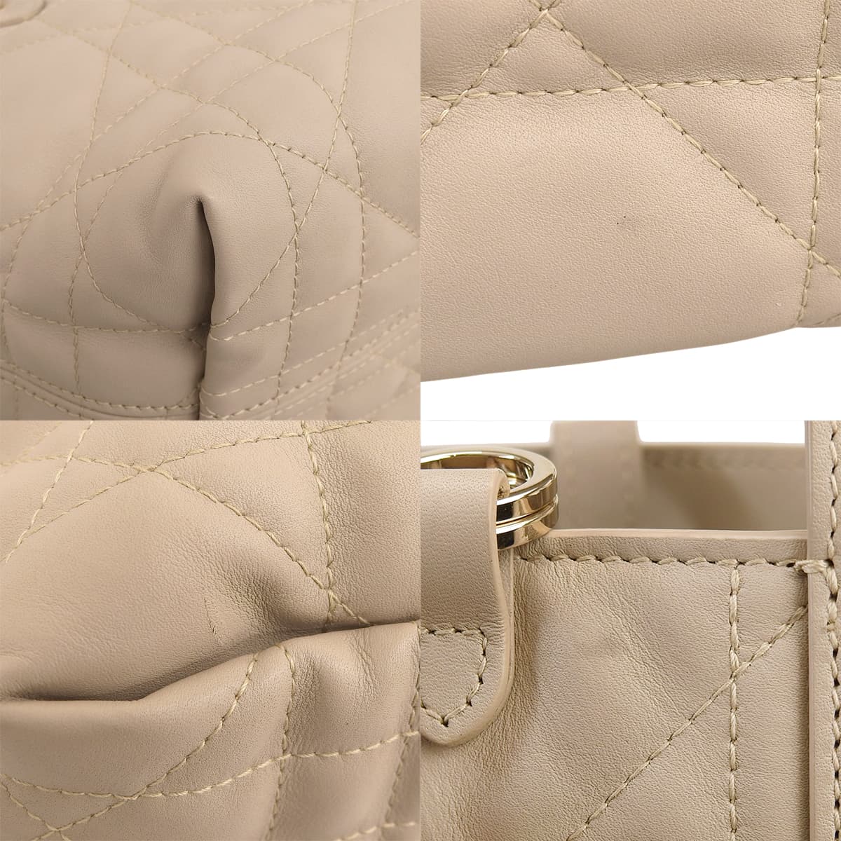 マクロカナージュ トゥジュール バーティカル ナノ トートバッグ ベージュ S6100OSNW_M51U