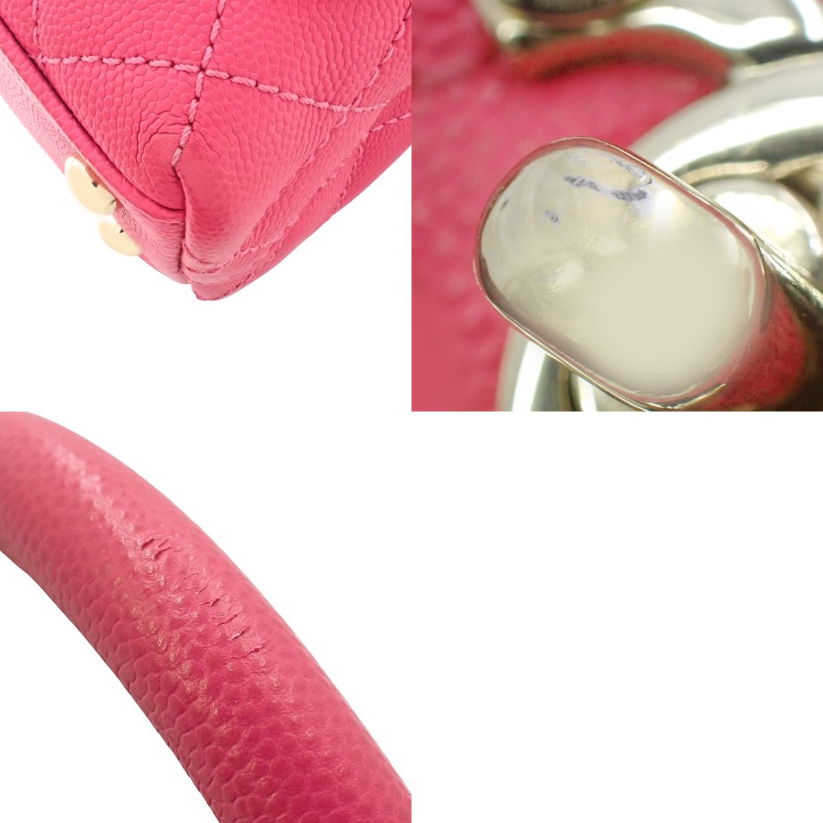 マトラッセ ココハンドル19 XXS キャビアスキン ピンク AS2215