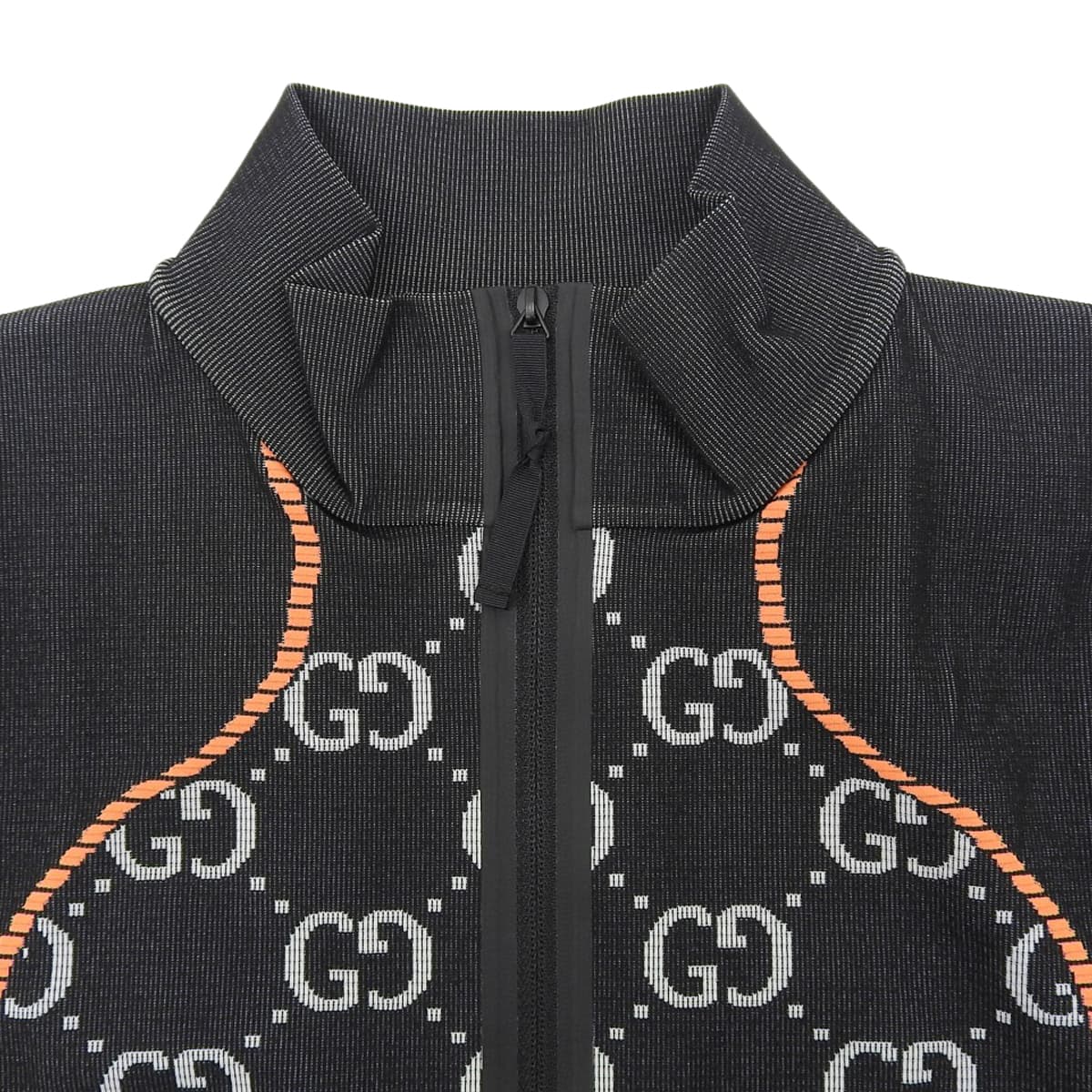 GG Jacquard Cropped Half Zip M