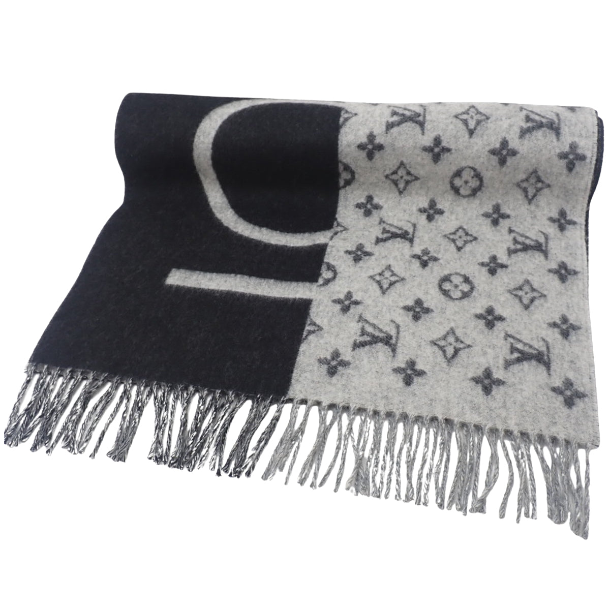 モノグラム マフラー LV スプリット ストール カシミヤ M70924