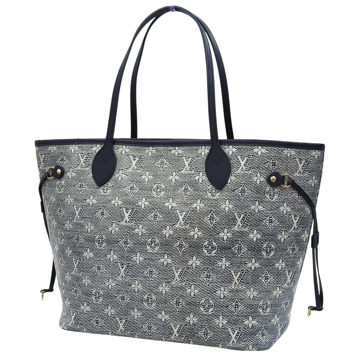 モノグラム・ラミネーテッド ネヴァーフルMM モノグラムラミネーテッドジャガード ホワイト ネイビー Ｍ22921