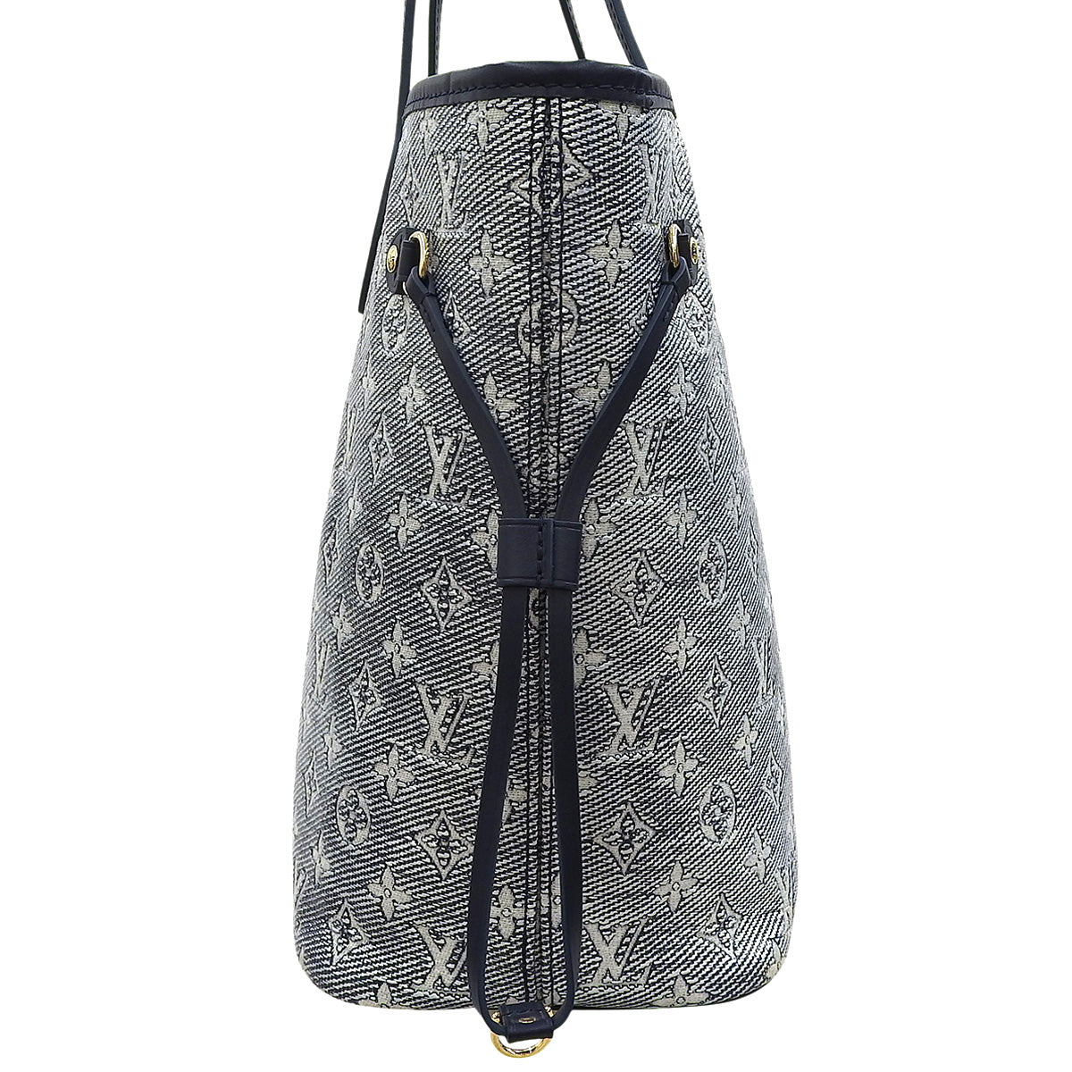 モノグラム・ラミネーテッド ネヴァーフルMM モノグラムラミネーテッドジャガード ホワイト ネイビー Ｍ22921