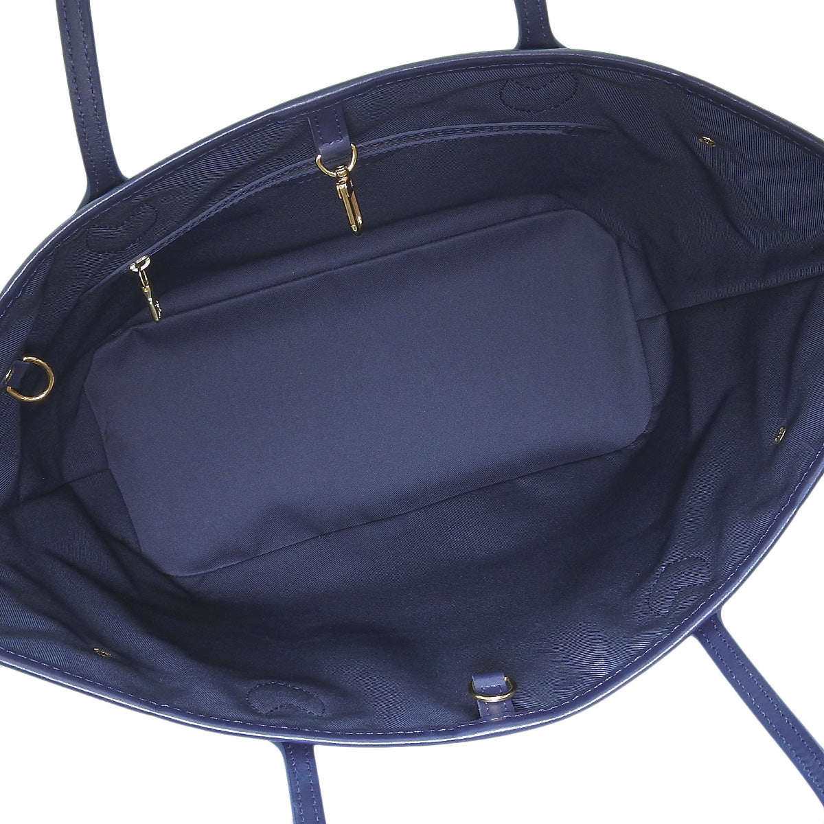 モノグラム・ラミネーテッド ネヴァーフルMM モノグラムラミネーテッドジャガード ホワイト ネイビー Ｍ22921