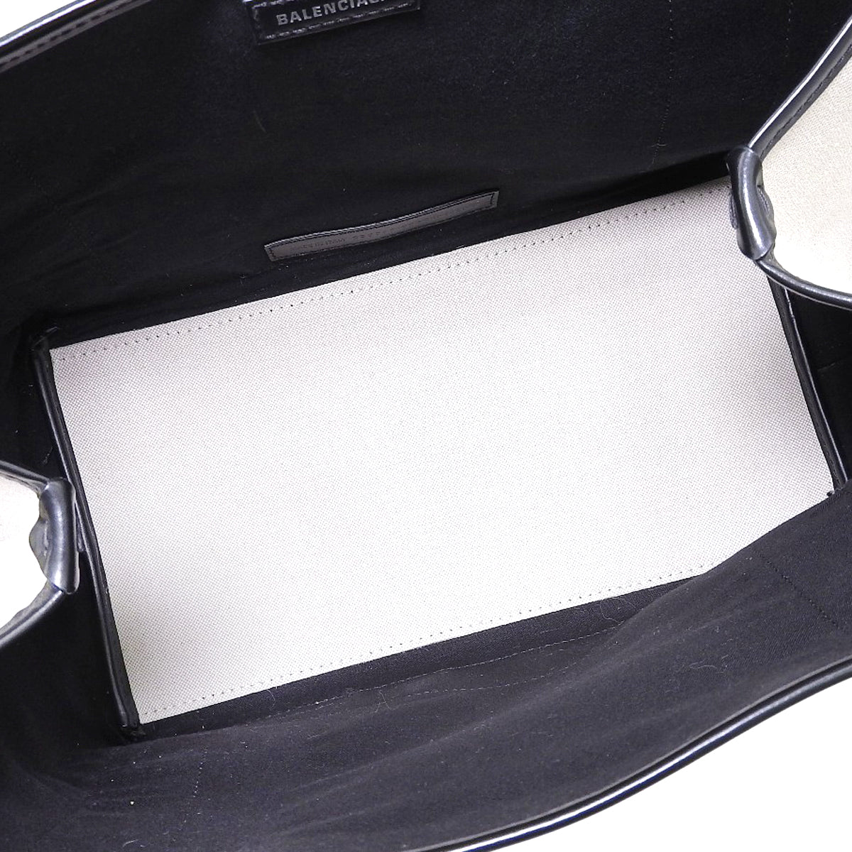 BALENCIAGA NAVY CABAS S Cotton Canvas Natural/Black 339933｜Vintage Luxury Brand Specialty Store｜Shibuya, Tokyo｜alamode
