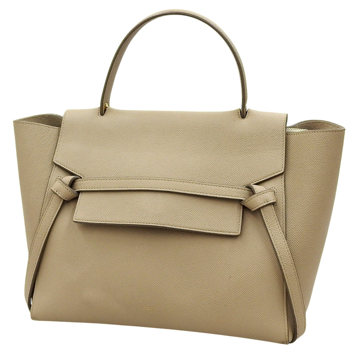 ベルトバッグ ミニ レザー ベージュ