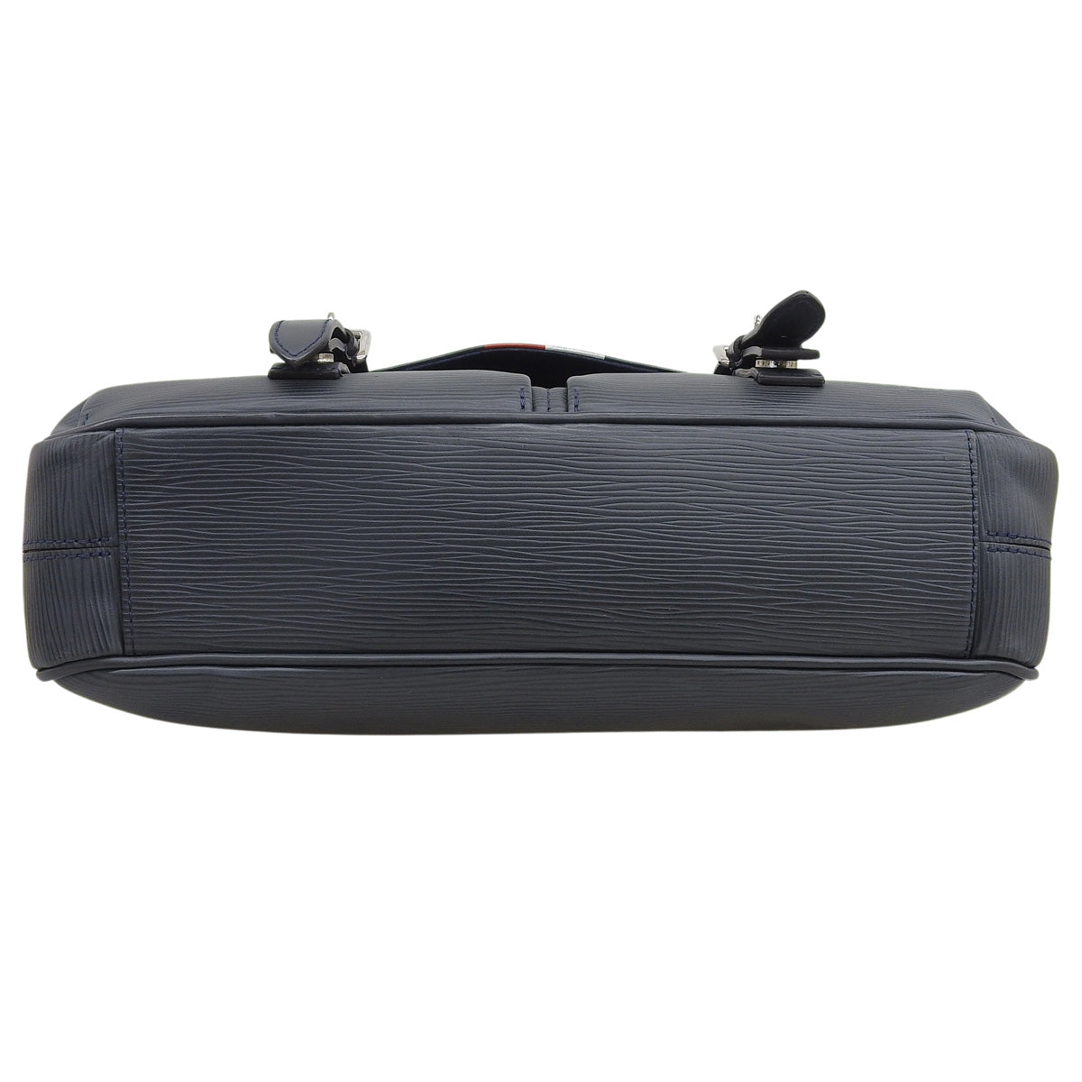 Epi Christopher Messenger 斜挎包，Epi 皮革材质，海军蓝、白色和红色