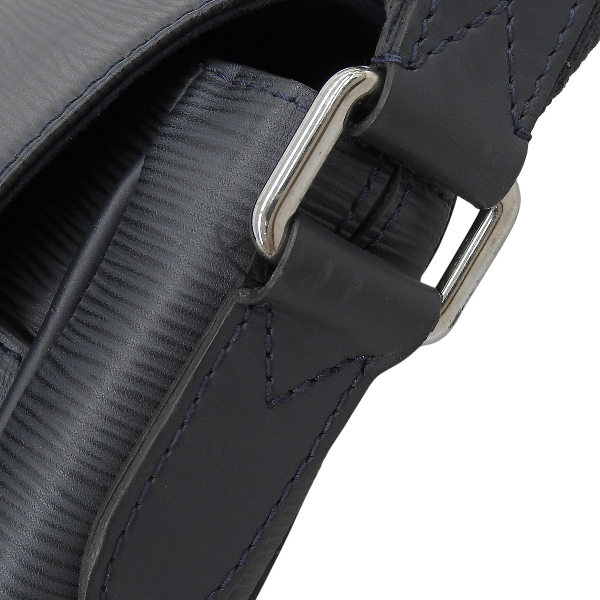 Epi Christopher Messenger 斜挎包，Epi 皮革材质，海军蓝、白色和红色