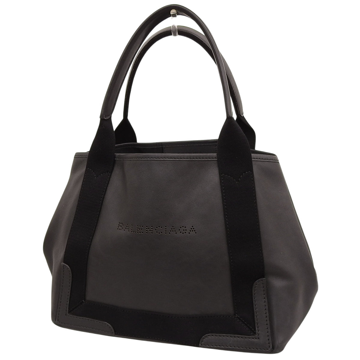 Navy Cabas S Leather Black 339933