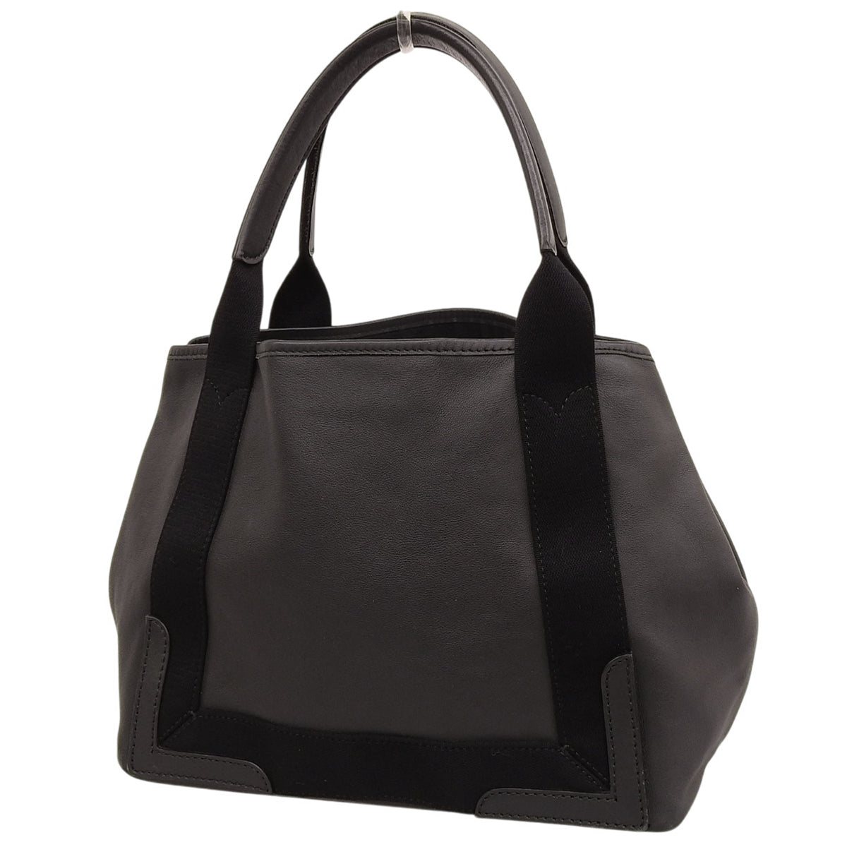 Navy Cabas S Leather Black 339933