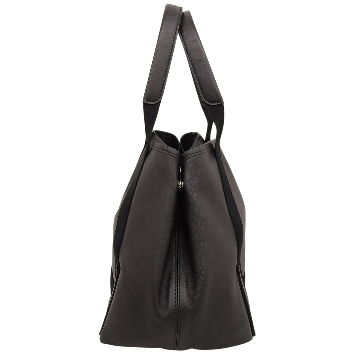 Navy Cabas S Leather Black 339933