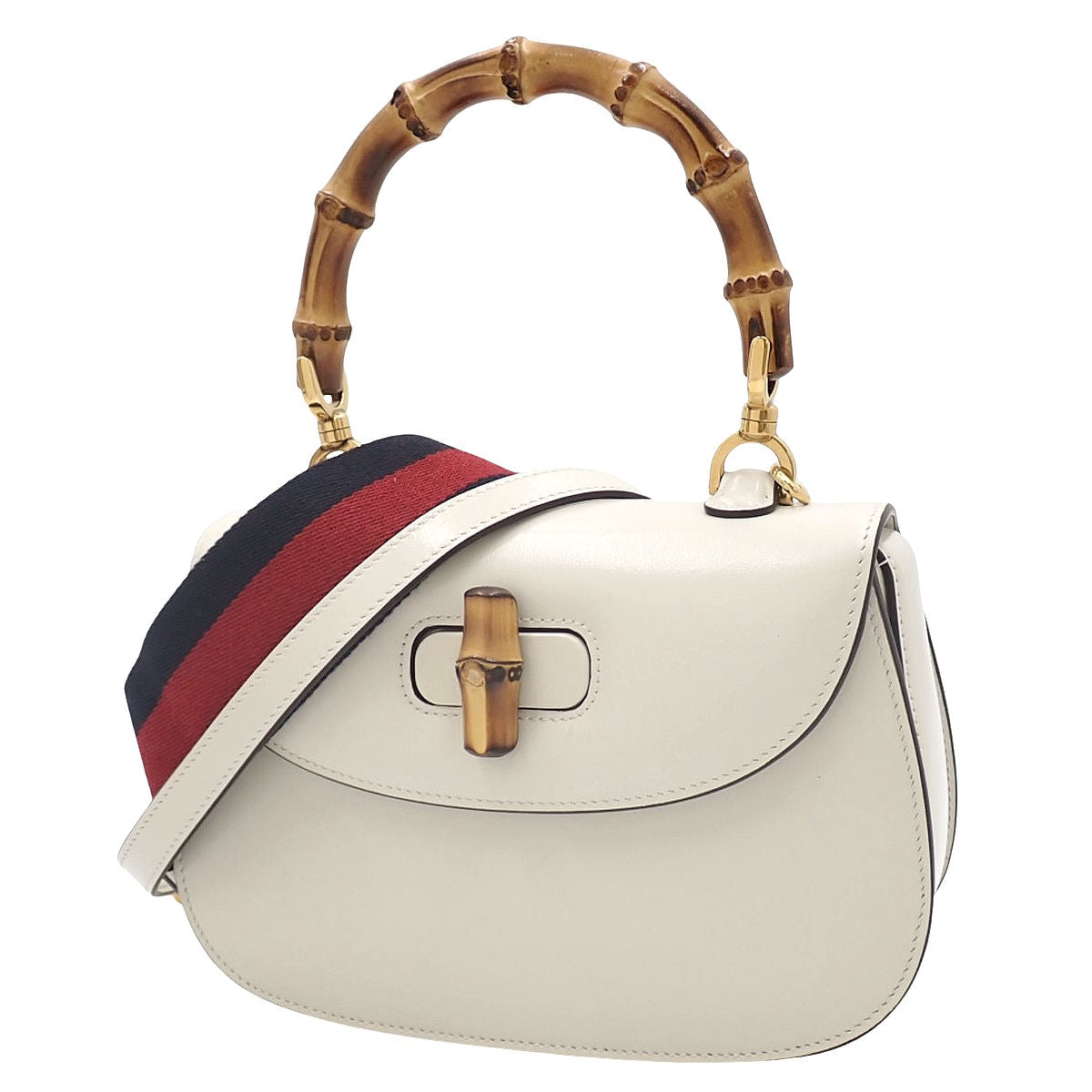 バンブー 2WAYバッグ カーフ ホワイト