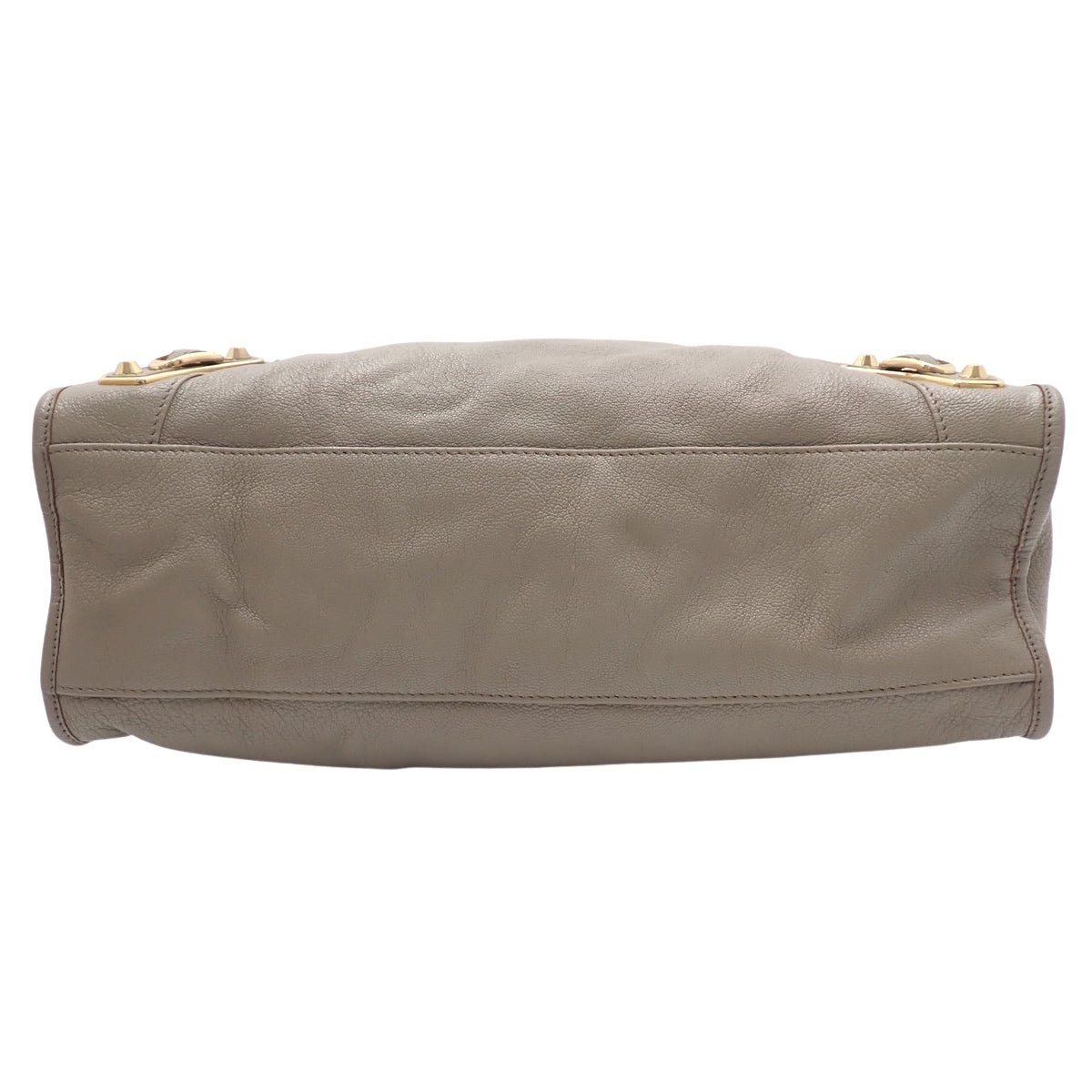 クラシック メタリック エッジ シティ レザー グレージュ 390154