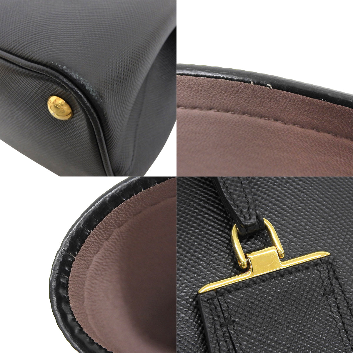 Medium double bag in Saffiano leather 1BG887