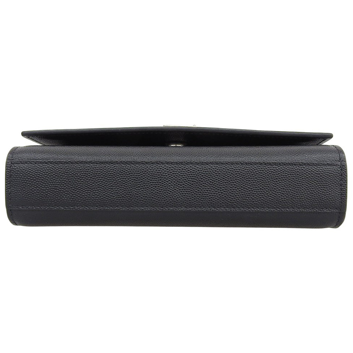 Kate 小号链条单肩包，Grain de Poudre 压纹皮革，黑色，469390