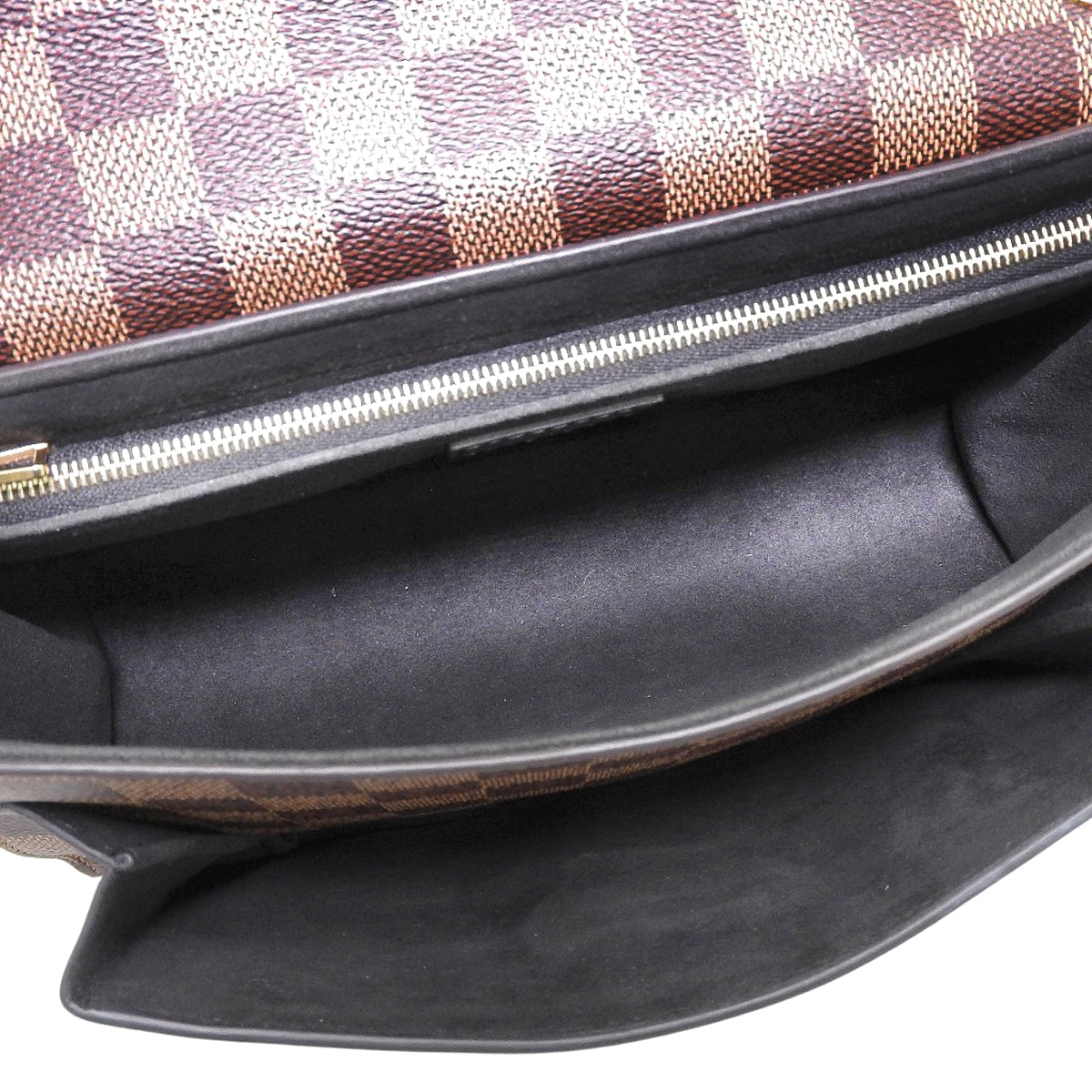 Damier Ebene Portefeuille Vavin Chain Wallet Brown Black N60221