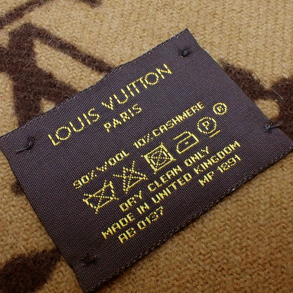 LOUIS VUITTON モノグラム LV×シュプリーム マフラー Supremeコラボ ウール カシミヤ MP1891｜Vintage Luxury Brand Specialty Store｜Shibuya, Tokyo｜alamode