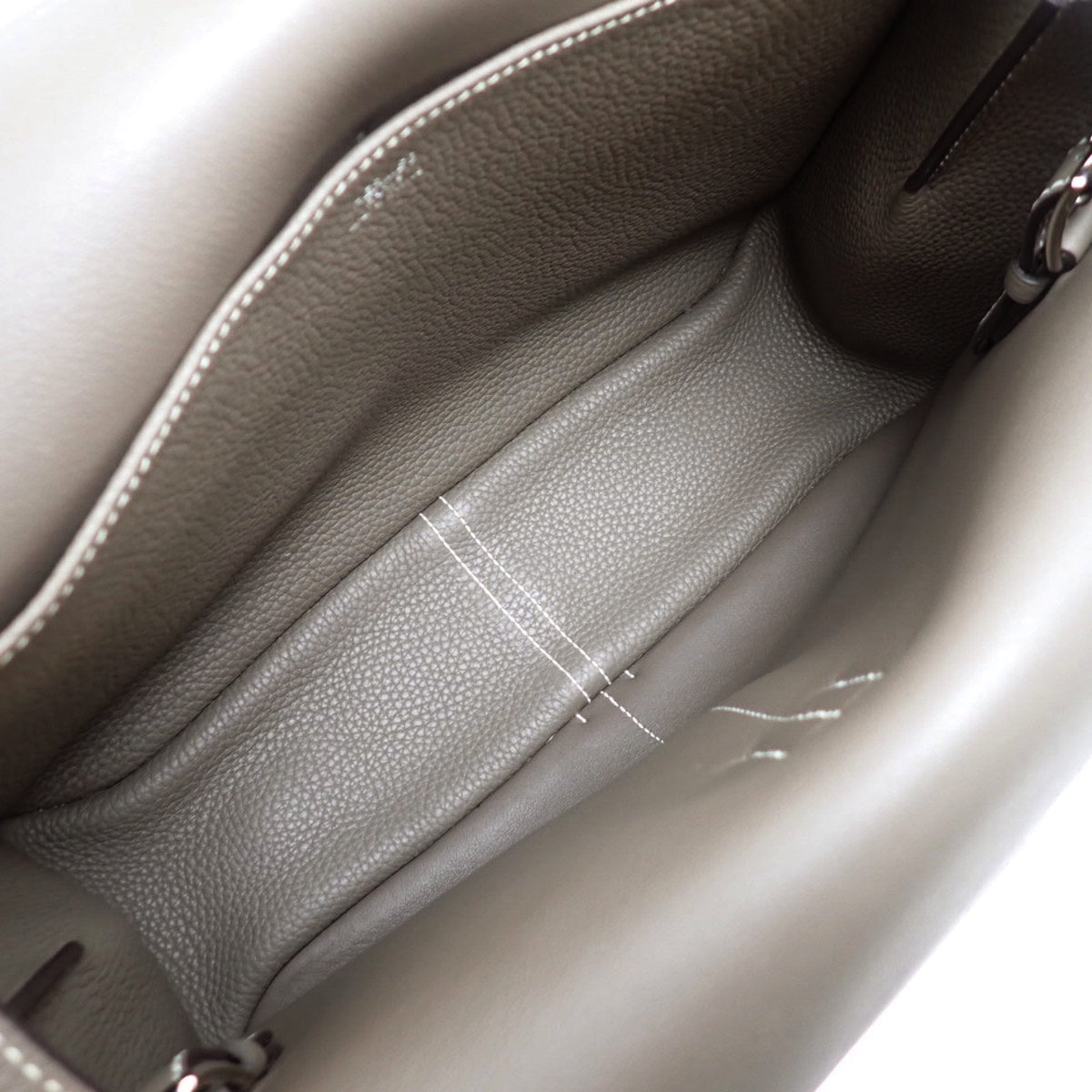 Arzan 31 Taurillon Clemence Etain Silver Hardware D Stamp