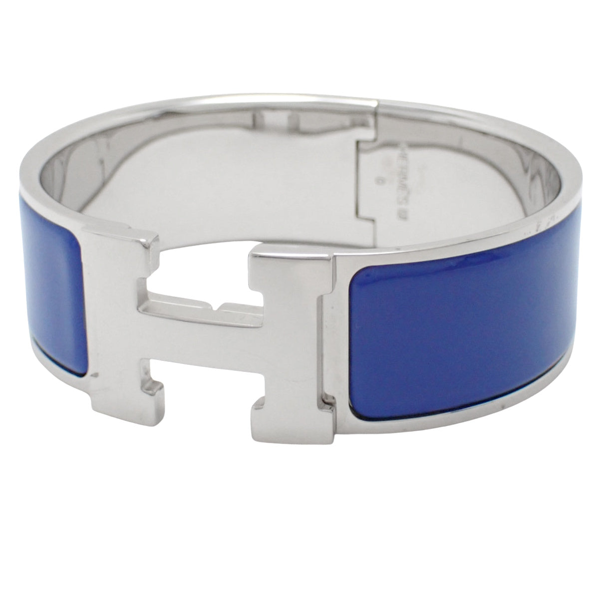 Click-Clack H Metal Enamel Bracelet
