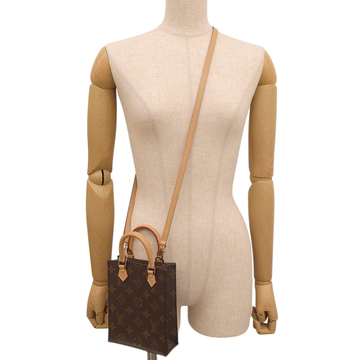 Monogram Petite Sac Plat Brown M81295
