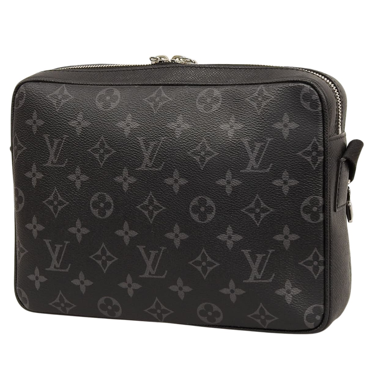 タイガラマ アウトドア・メッセンジャー PM タイガレザー モノグラムエクリプス ブラック グレー M30233