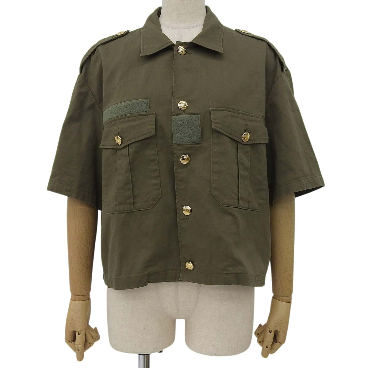 ミリタリー 半袖シャツ 34