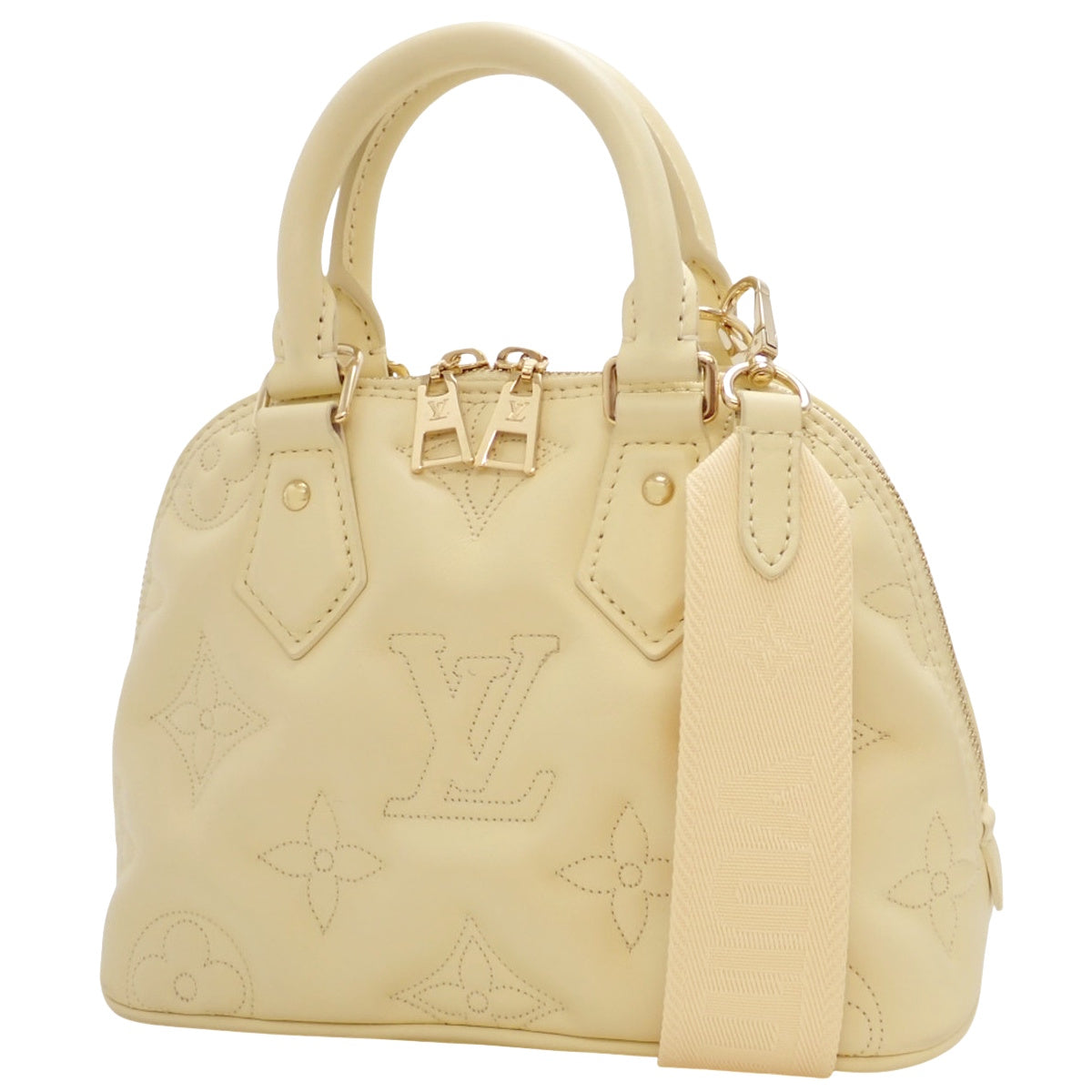 Alma Soft BB Bubble Gram Leather Banana M59821
