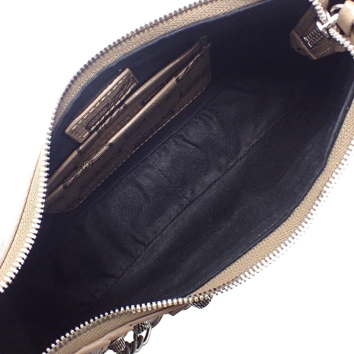 ル・カゴール ミニ レザー ブラウン 695814