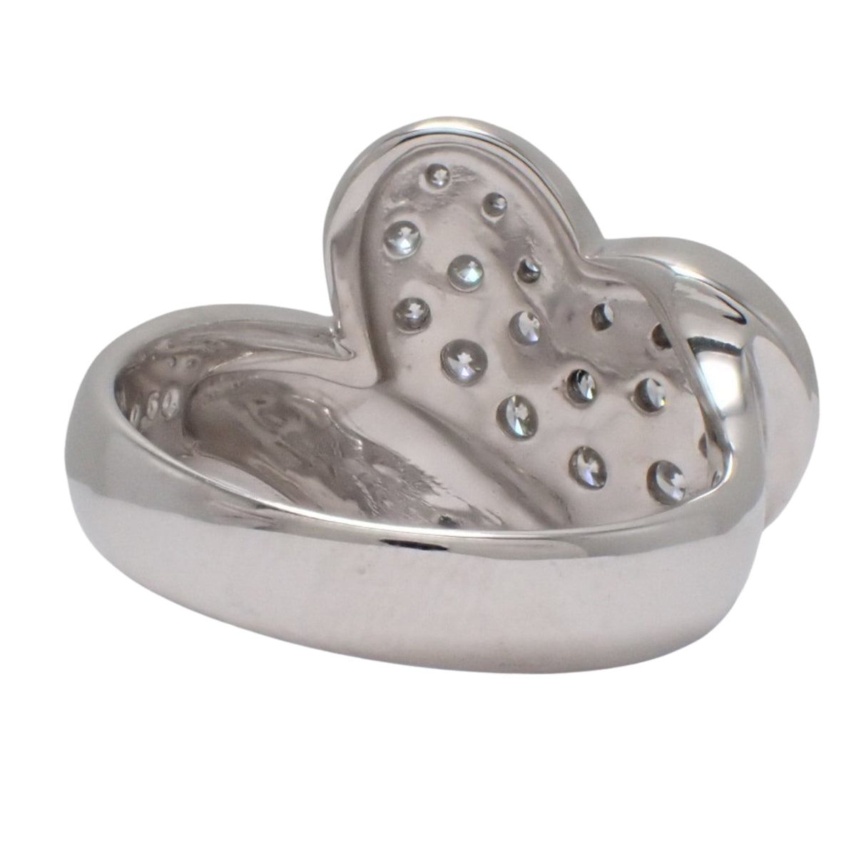 ハートリング ダイヤモンド D0.50 ホワイトゴールド K18WG 12(52)号 8.6g