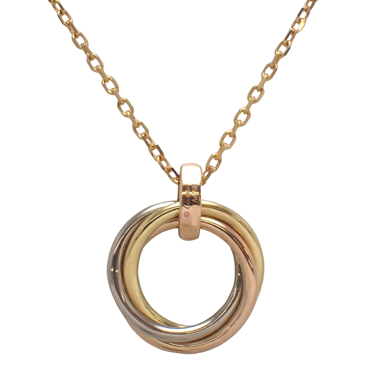 トリニティ ネックレス ダイヤモンド イエローゴールド ホワイトゴールド ピンクゴールド K18 9.0g