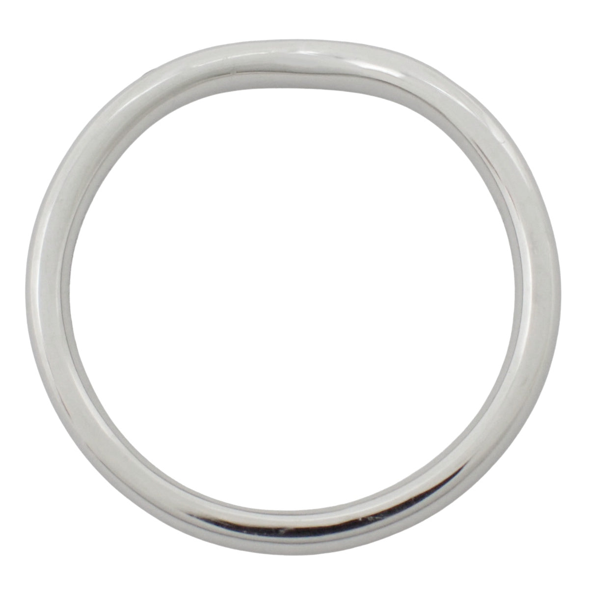 Curved Band Ring Diamond Platinum Pt950 3.0g