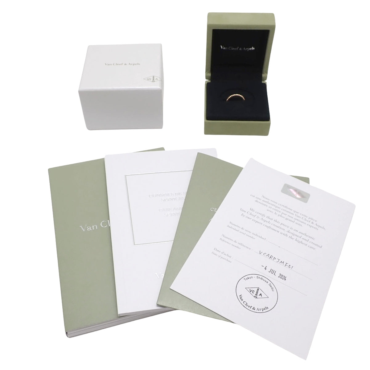 Van Cleef & Arpels ペルレ ゴールドパール リング スモールモデル ピンクゴールド K18PG 1.9g｜Vintage Luxury Brand Specialty Store｜Shibuya, Tokyo｜alamode