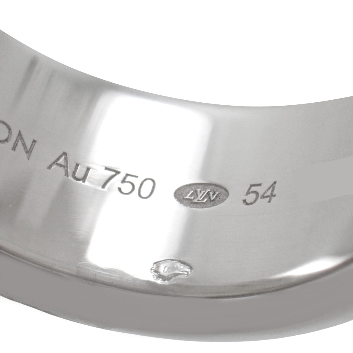 リング LV ヴォルト ワン ダイヤモンド ホワイトゴールド K18WG 54 11.1g