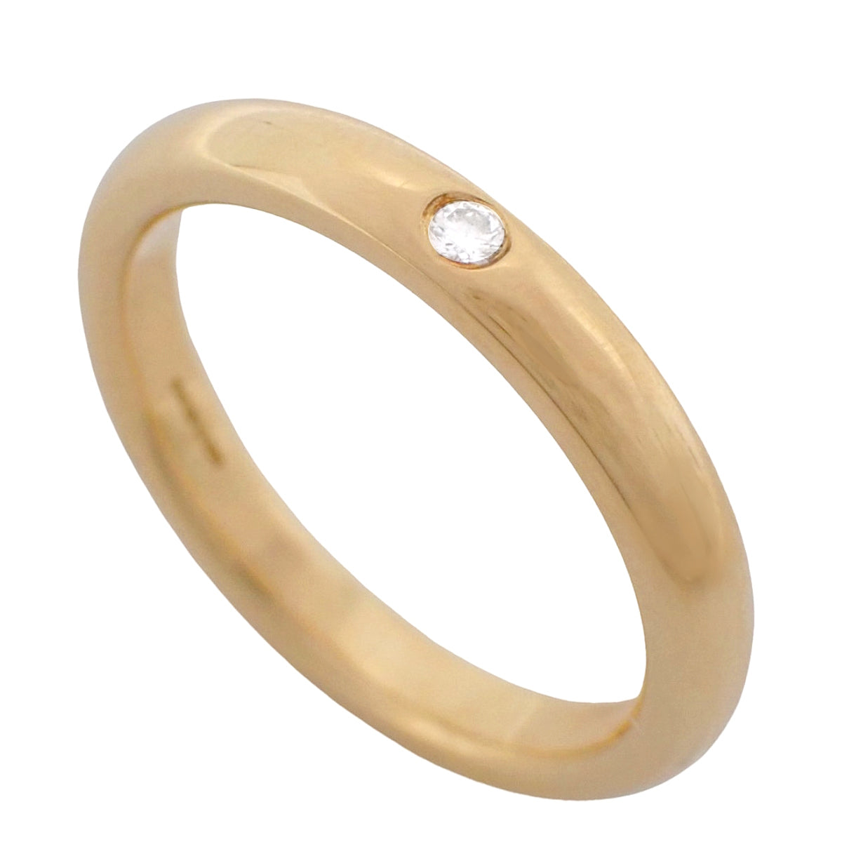 バンドリング ダイヤモンド イエローゴールド K18YG 3.9g 1PD