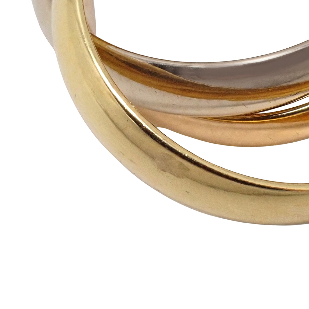 les must de Cartier Trinity Ring K18YG K18PG K18WG 7.1g