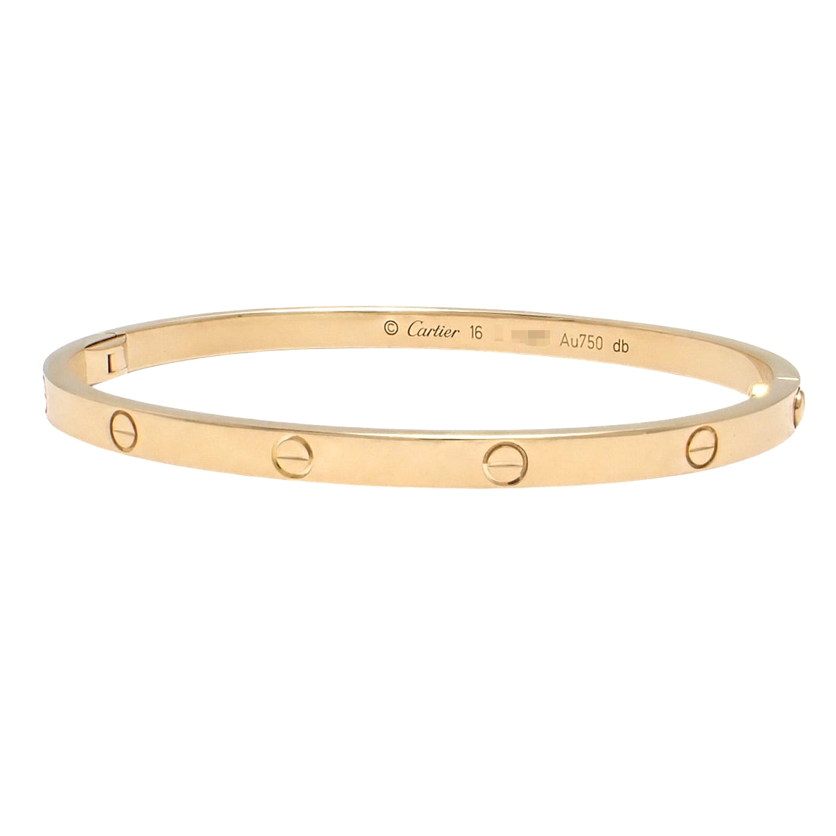 LOVE手链，小号，18K黄金，16号，18.0克