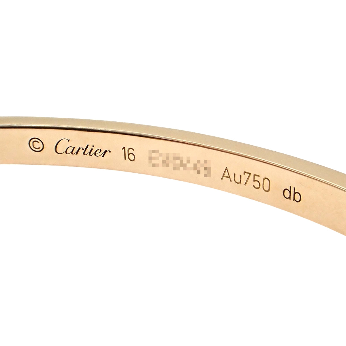 LOVEブレスレット スモール イエローゴールド K18YG 16 18.0g