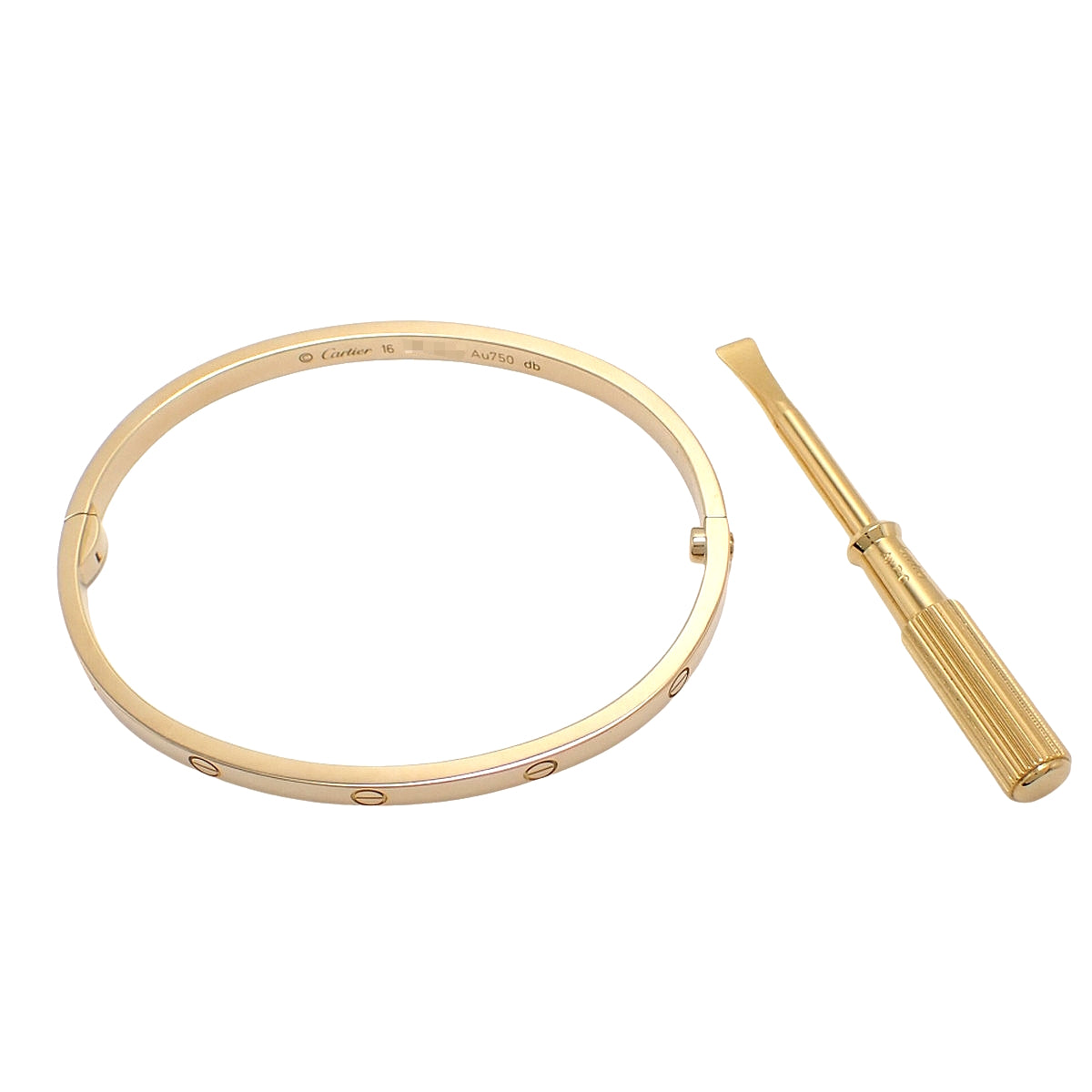 LOVEブレスレット スモール イエローゴールド K18YG 16 18.0g